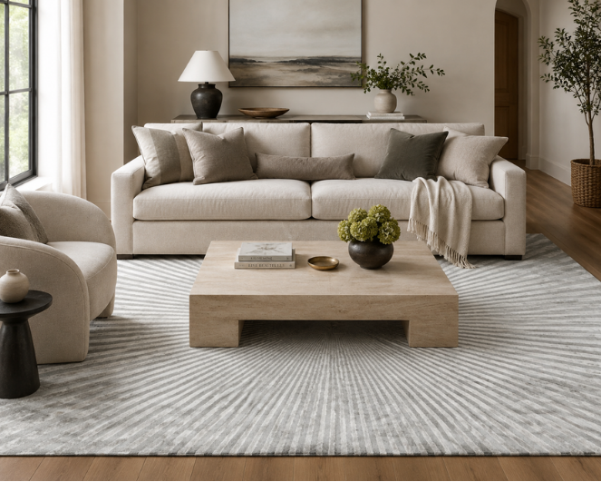 Alfombra Halo Silver