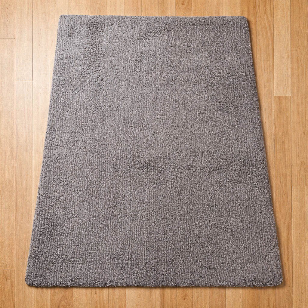 Alfombra Shagg Grey White