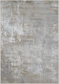 Alfombra Luna de polipropileno, gris, marrón, beige y acero, estilo moderno