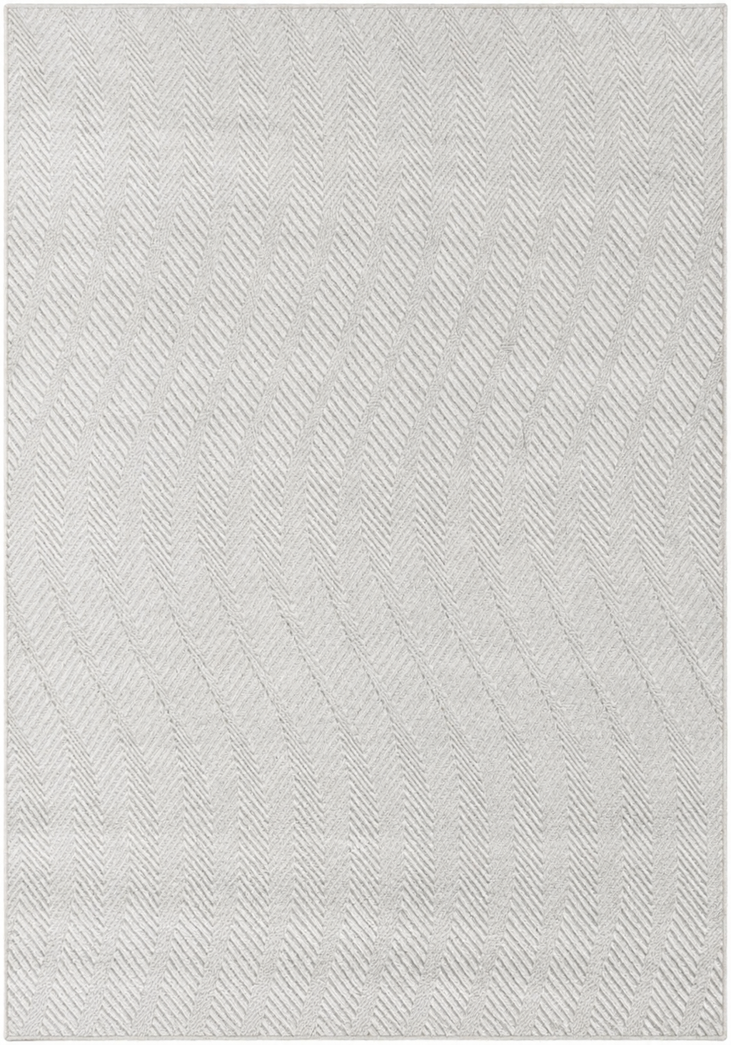 Alfombra Marea de polipropileno, beige con diseño que evoca el movimiento del agua