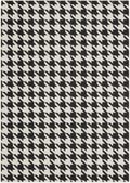Alfombra Mosaico Black de polipropileno, blanco y negro con diseño en mosaico moderno