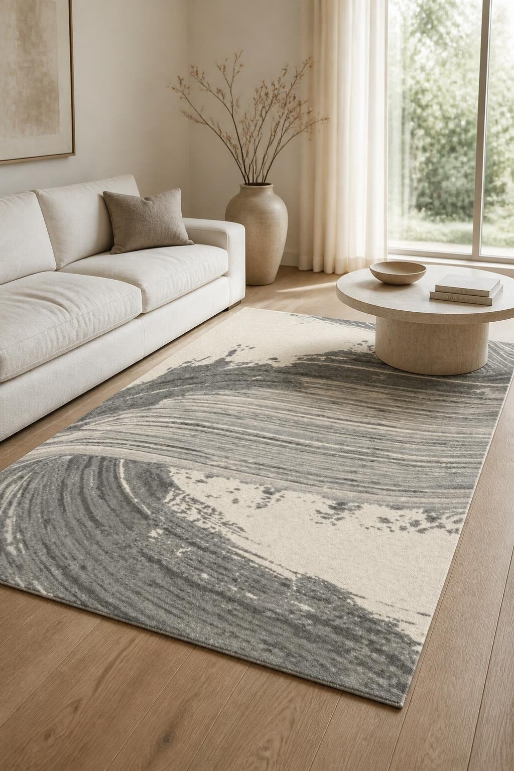 Alfombra Brume Onde de la Colección Versalles en sala decorada